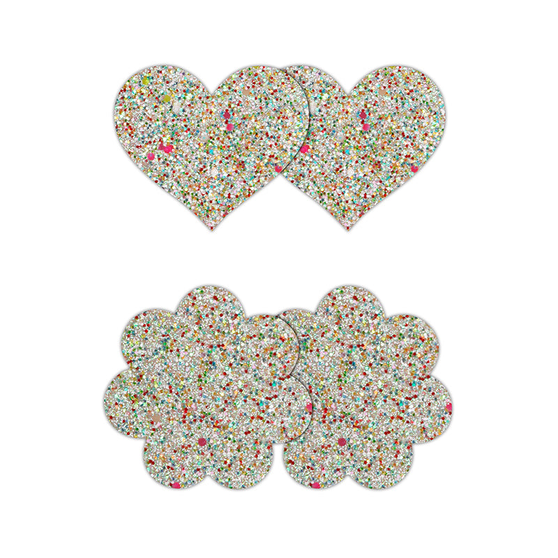 Pretty Pasties Heart & Flower (2 Pair)