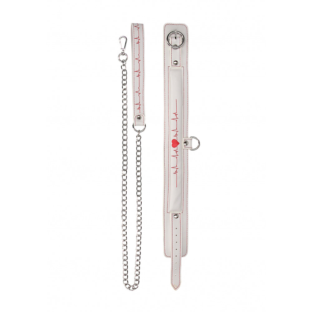 Ouch! Collar With Leash - Nurse Theme *