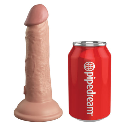 King Cock Elite 6" Vibrating Silicone Cock