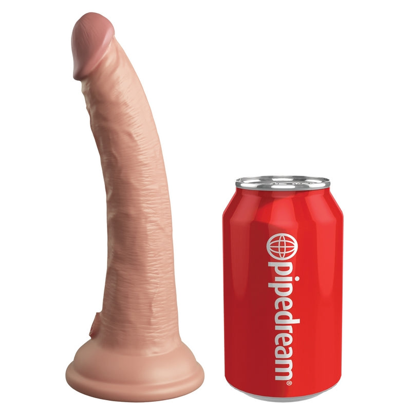 King Cock Elite 7" Vibrating Silicone Cock