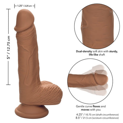 SE0255-10-3 Dual Density Silicone Stud 5" Brown