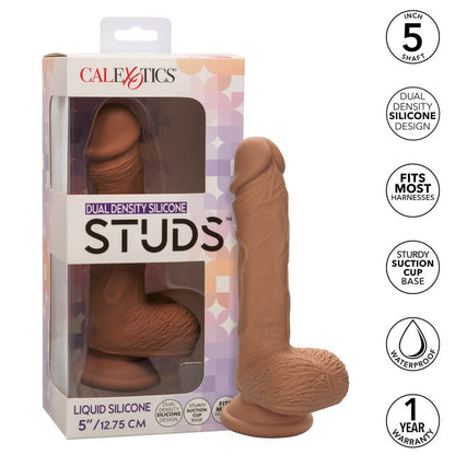 SE0255-10-3 Dual Density Silicone Stud 5" Brown