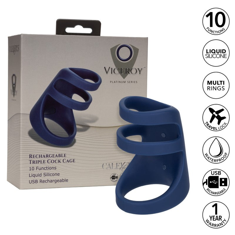 Viceroy™ Rechargeable Triple Cock Ring