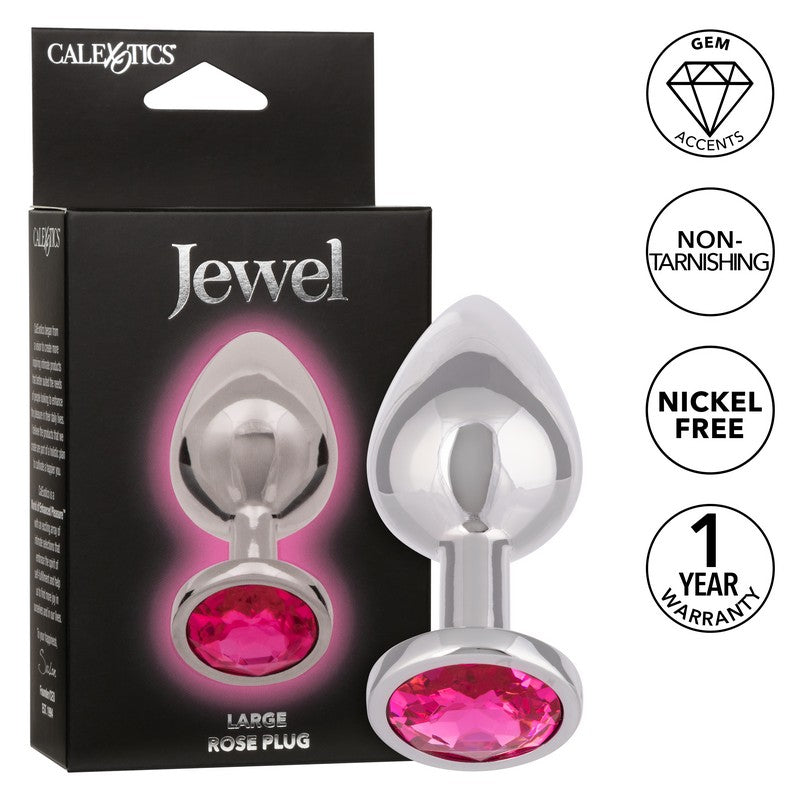 SE0438-10-3 Jewel Rose Plug Large