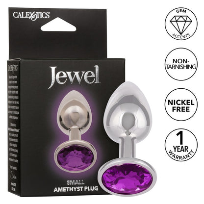 SE0438-20-3 Jewel Amethyst Plug Small
