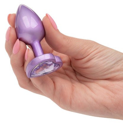 Jewel Amethyst Heart Plug
