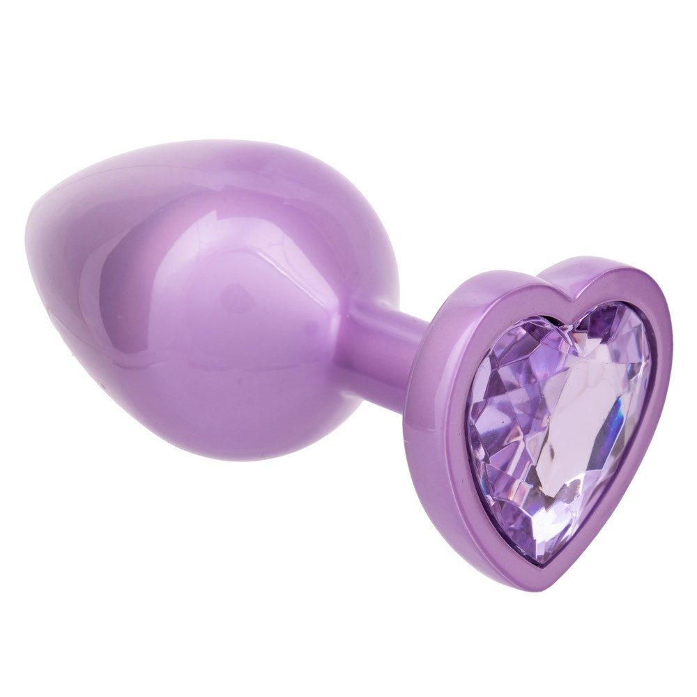 Jewel Amethyst Heart Plug