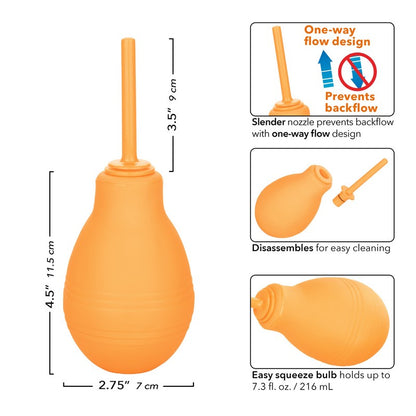 SE0444-13-3 Cheeky One-Way Flow Douche Orange