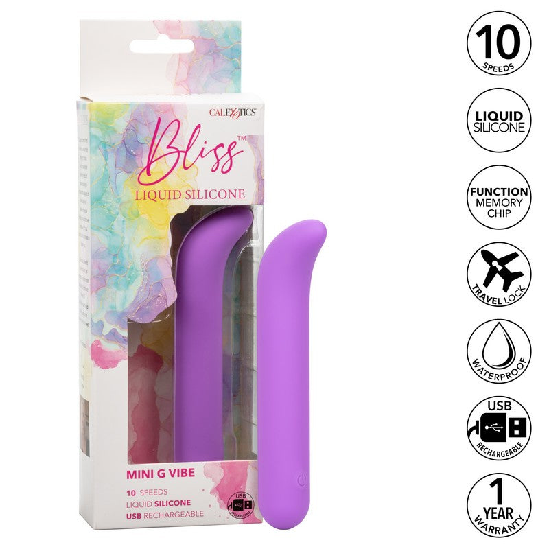 SE0569-10-3 Bliss Liquid Silicone Mini G-Vibe