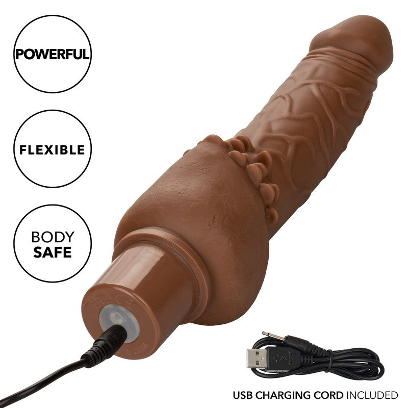 SE0842-30-3 Cliterrific Rechargeable Power Stud Brown