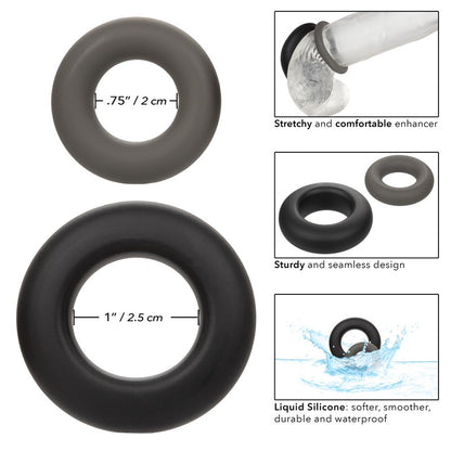 SE1491-90-2 Alpha Liquid Silicone Prolong Ring Set of 2