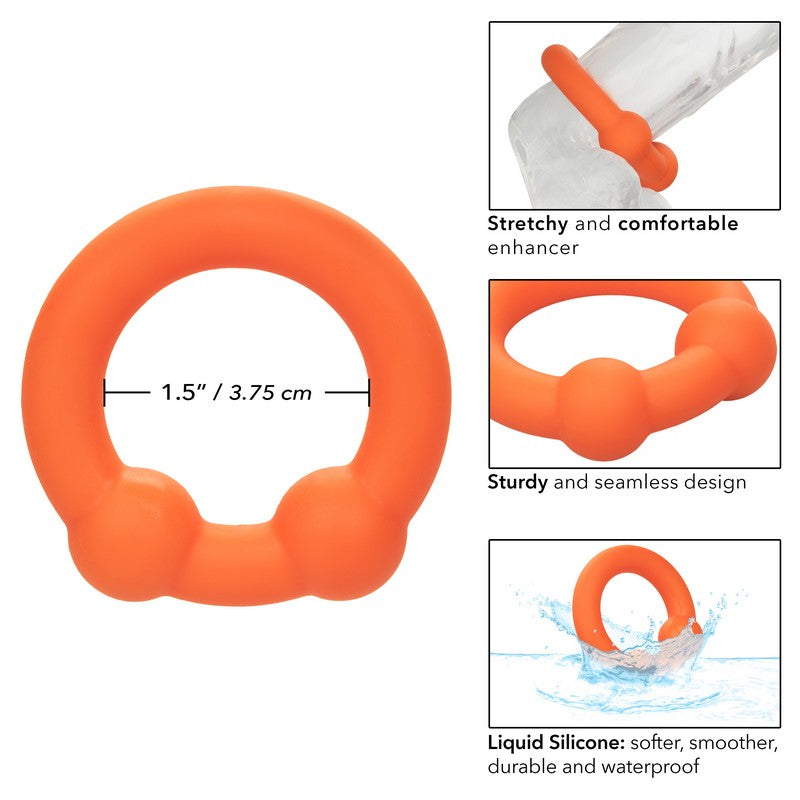 SE1492-12-2 Alpha Liquid Silicone Dual Ball Ring