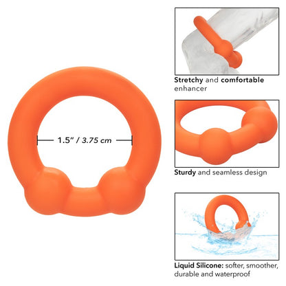 SE1492-12-2 Alpha Liquid Silicone Dual Ball Ring