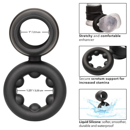 SE1492-50-2 Alpha Liquid Silicone Dual Magnum Ring