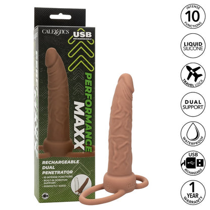 SE1634-06-3 Rechargeable Accommodator Duual Penetrator Brown