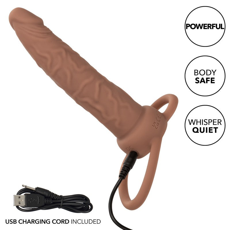 SE1634-06-3 Rechargeable Accommodator Duual Penetrator Brown