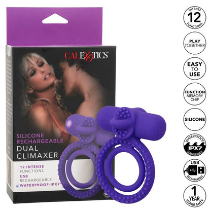 Silicone Rechargeable Dual Climaxer