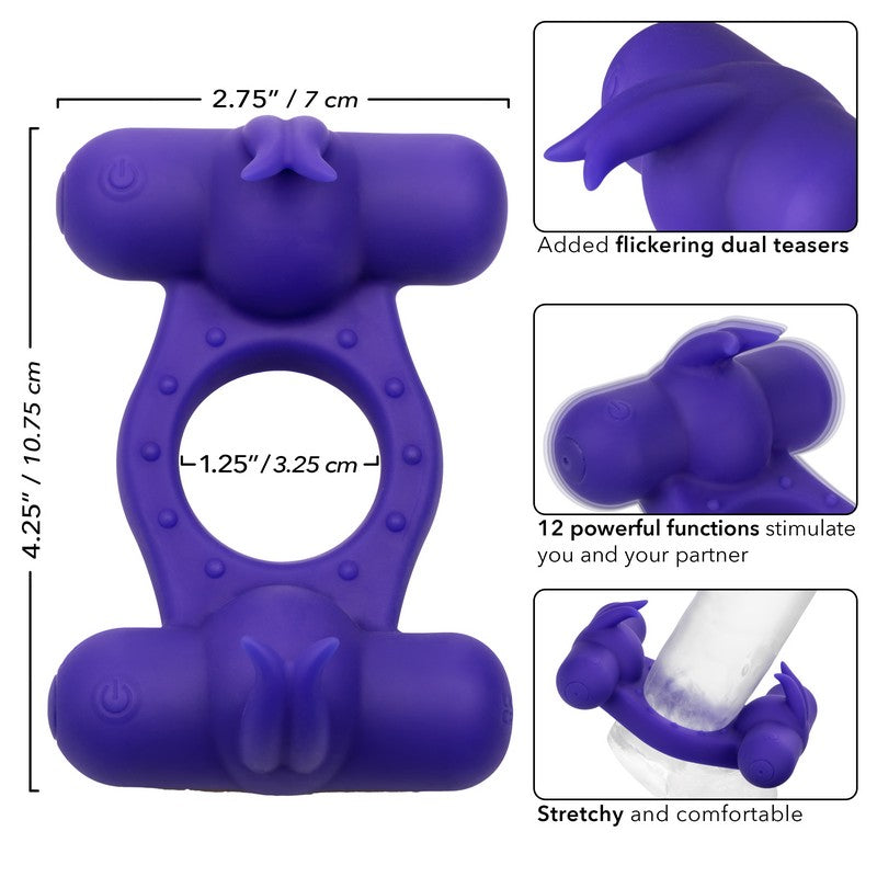 SE1843-50-3 Silicone Rechargeable Triple Orgasm