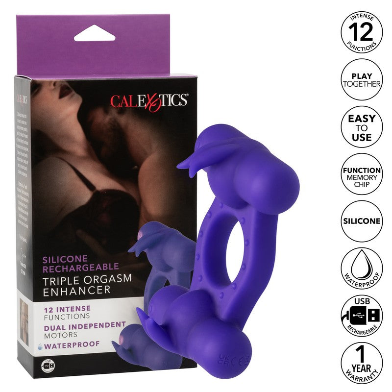 SE1843-50-3 Silicone Rechargeable Triple Orgasm