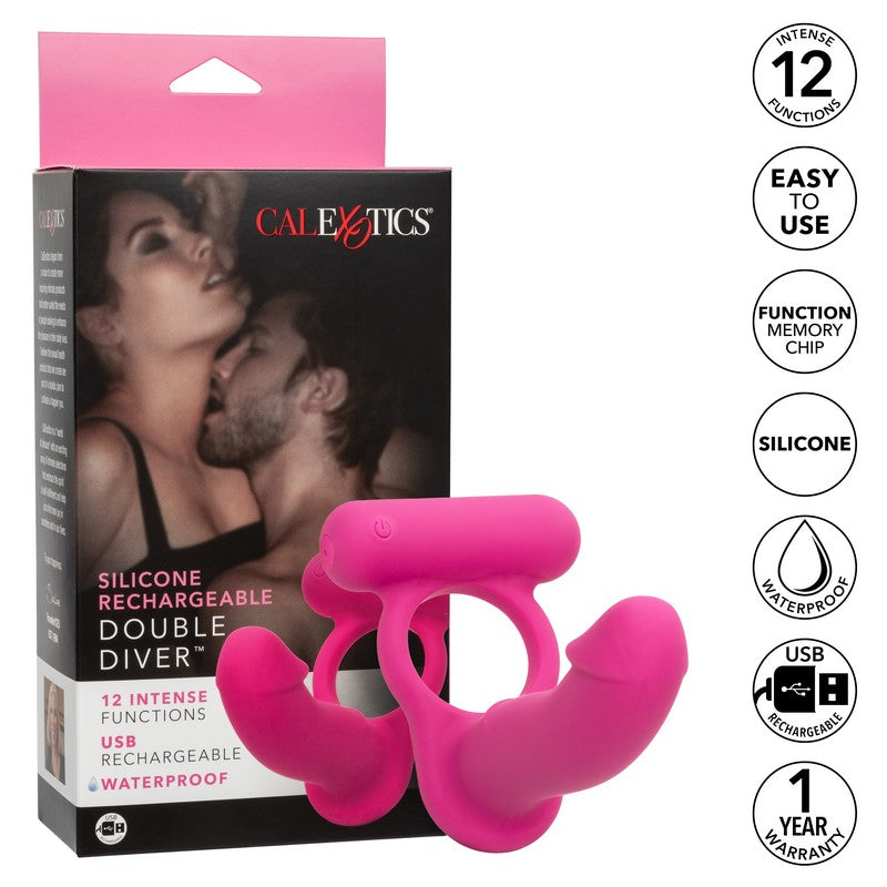 SE1844-15-3 Rechargeable Silicone Double Diver