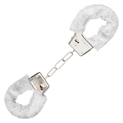 SE2651-15-3 Playful Furry Cuffs White