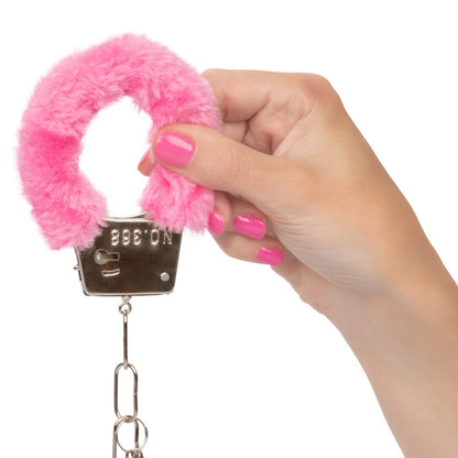 SE2651-20-3 Playful Furry Cuffs Pink