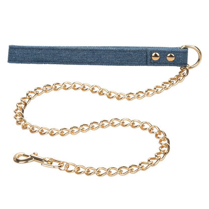 SE2708-40-3 Ride ‘Em Denim Collar with Leash