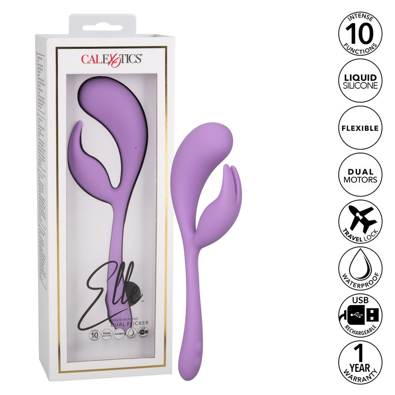 SE4365-25-3 Elle Liquid Silicone Dual Flicker