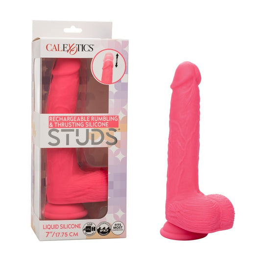 SE0251-05-3 Rechargeable Rumbling & Thrusting Silicone Studs