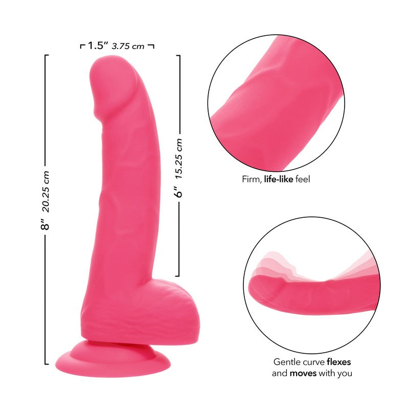 SE0252-02-3 6" Neon® Silicone Studs Pink