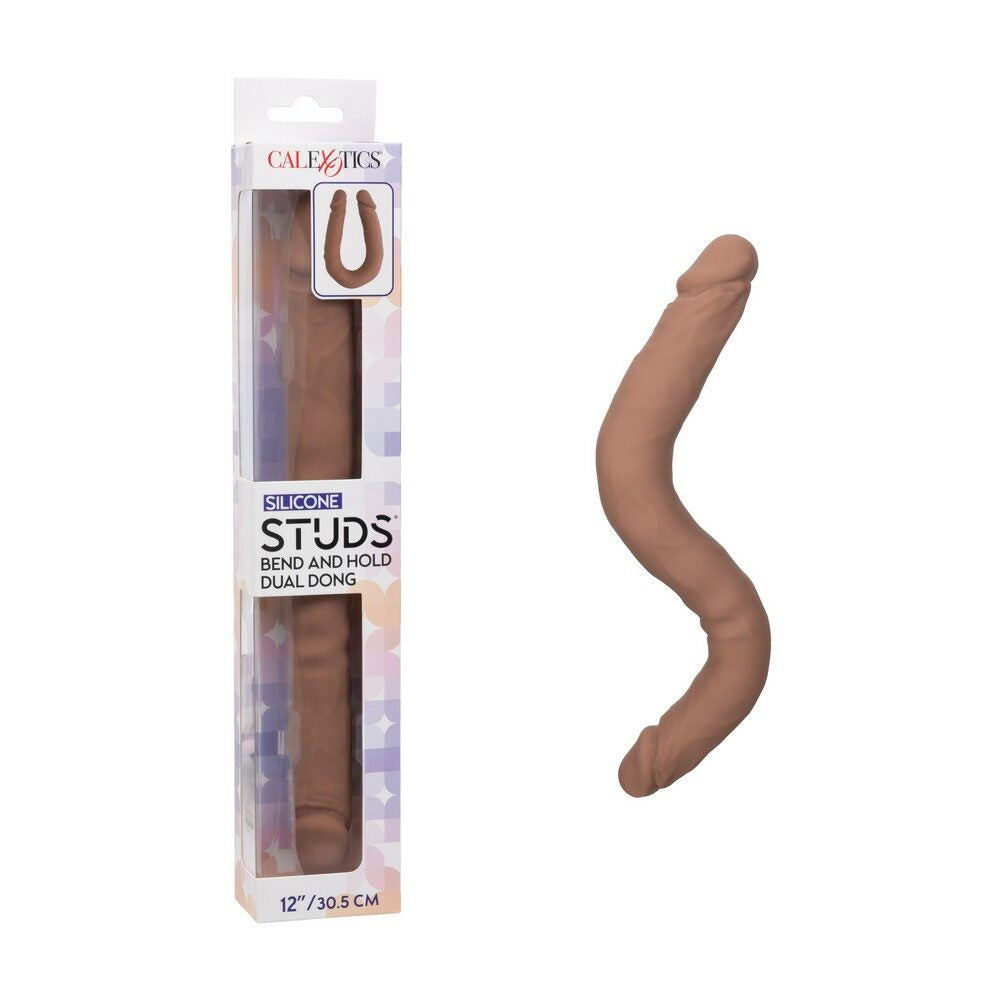 Silicone Stud Bend/Hold Double Dual Dong
