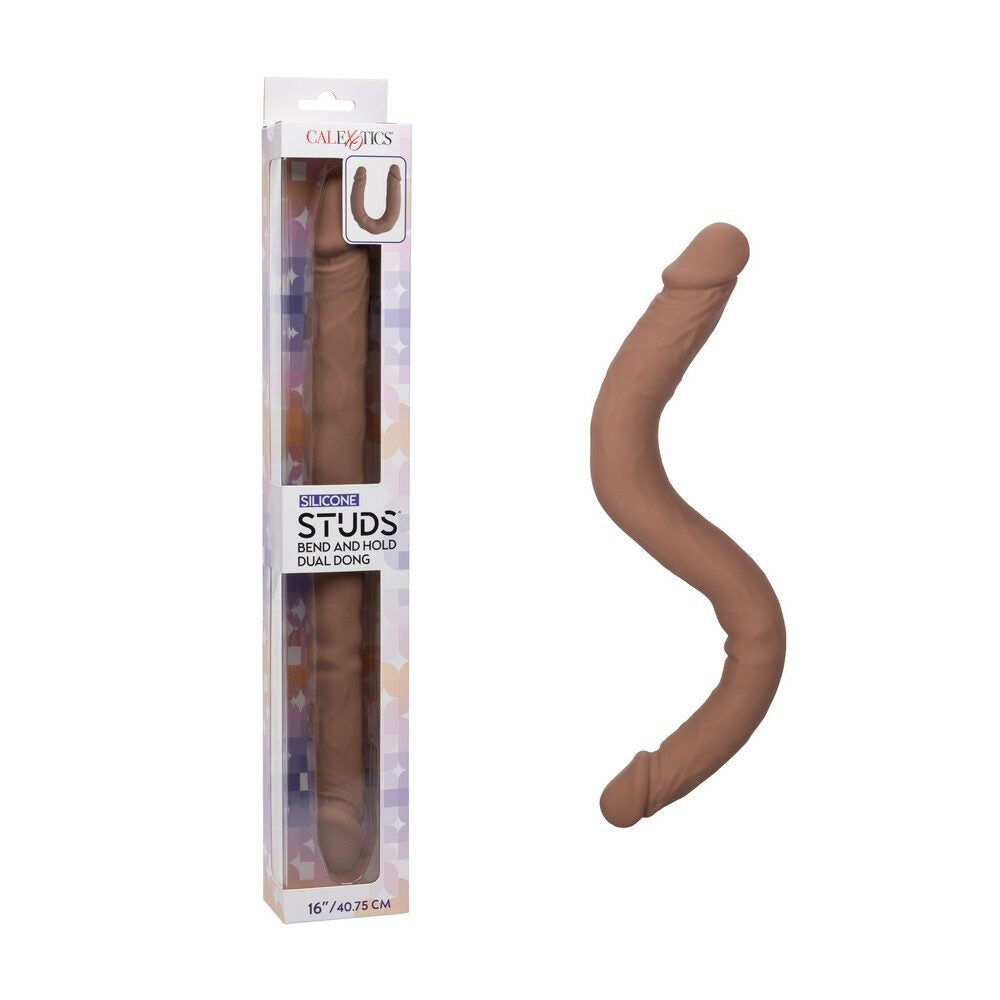 Silicone Stud Bend/Hold Double Dual Dong