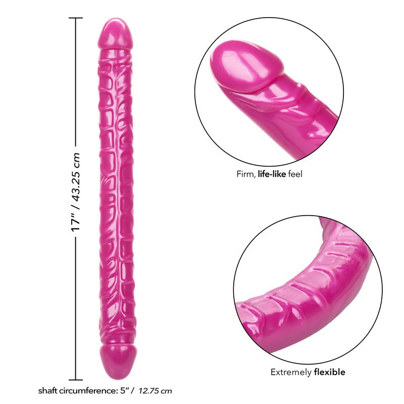 SE0267-05-2 Size Queen 17” Double Dong Pink