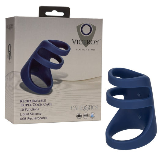 SE0433-10-3 Viceroy Rechargeable Triple Cock Ring