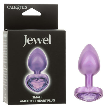 Jewel Amethyst Heart Plug