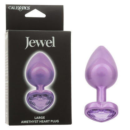 Jewel Amethyst Heart Plug