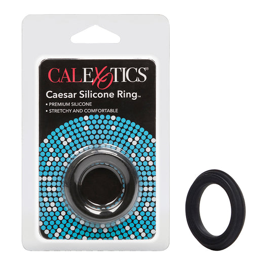 SE1368-15-2 Caesar Silicone Ring Black