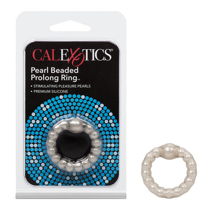 SE1425-03-2 Pearl Beaded Prolong Ring Smoke