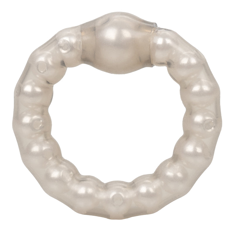 SE1425-03-2 Pearl Beaded Prolong Ring Smoke