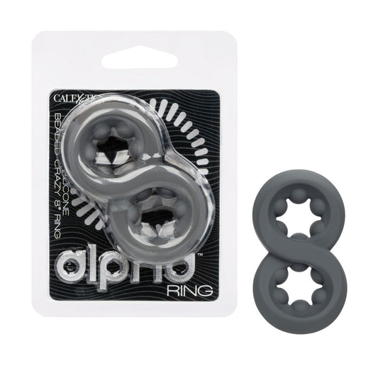 Alpha Liquid Silicone Beaded Crazy 8 Ring
