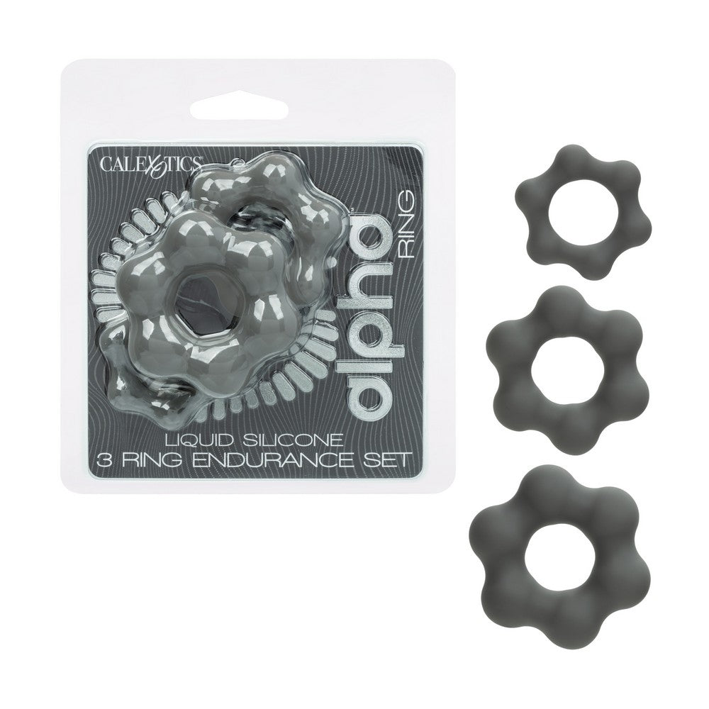 Alpha Liquid Silicone 3 Ring Endurance Set