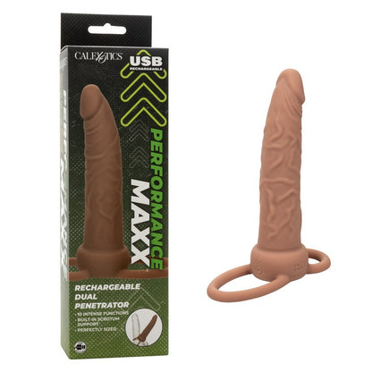 SE1634-06-3 Rechargeable Accommodator Duual Penetrator Brown