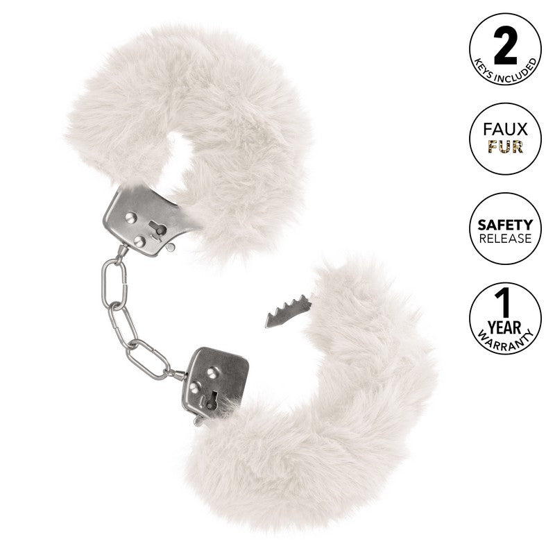 SE2651-50-3 Ultra Fluffy Furry Handcuffs White