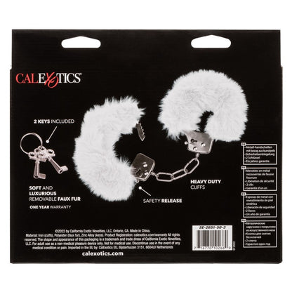 SE2651-50-3 Ultra Fluffy Furry Handcuffs White