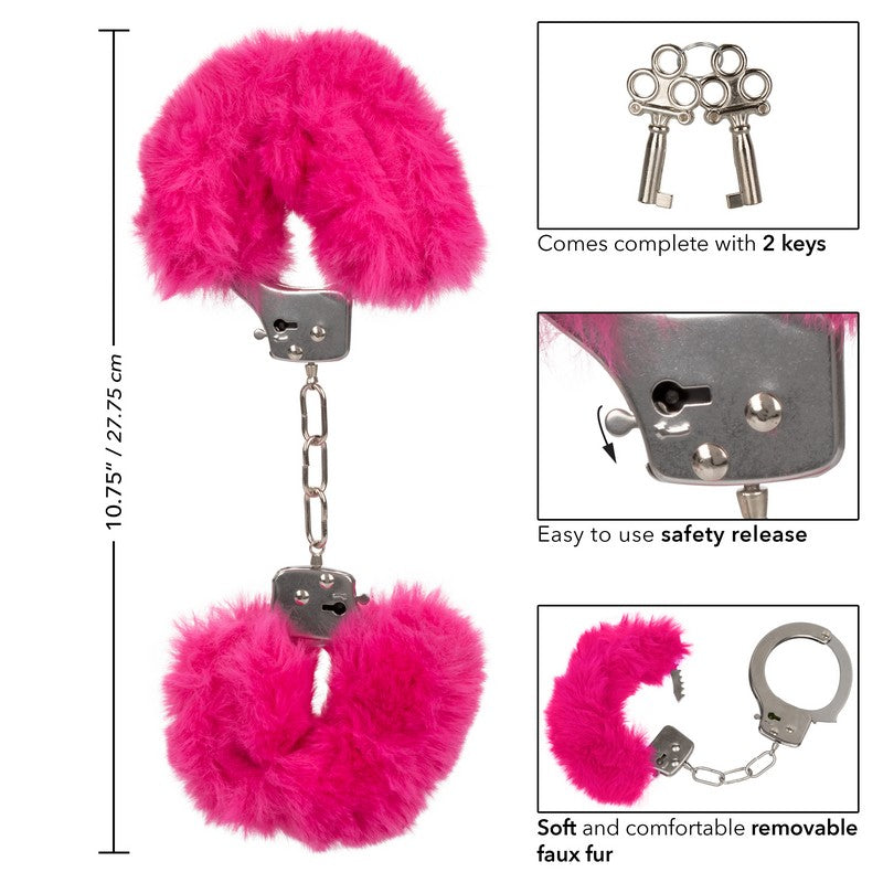 SE2651-55-3 Ultra Fluffy Furry Handcuffs Pink