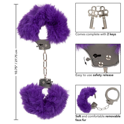 SE2651-60-3 Ultra Fluffy Furry Handcuffs Purple