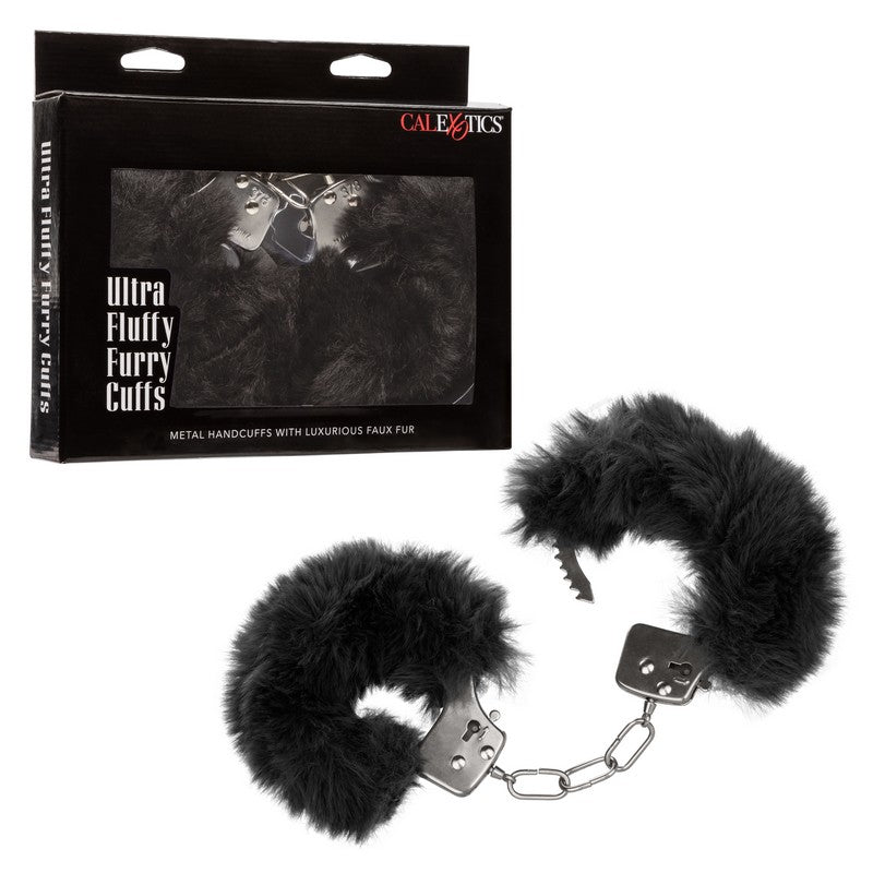 SE2651-65-3 Ultra Fluffy Furry Handcuffs Black