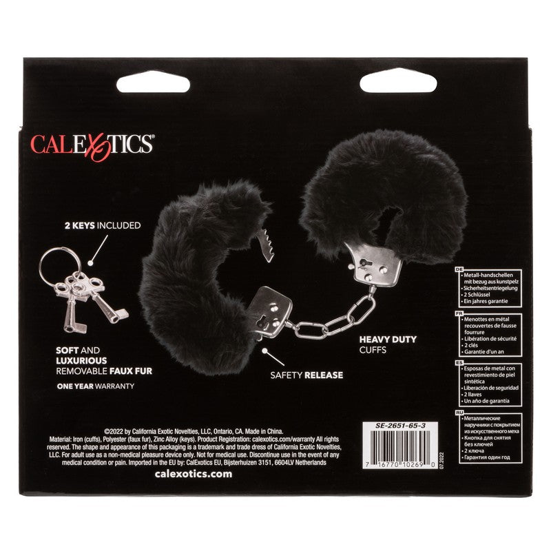 SE2651-65-3 Ultra Fluffy Furry Handcuffs Black