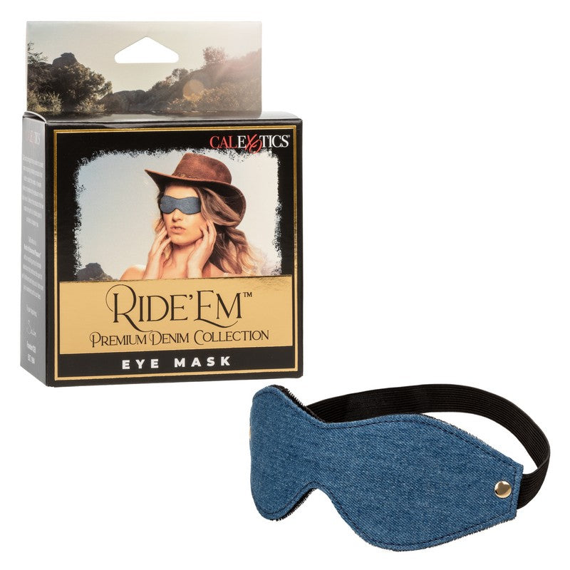 SE2708-15-3 Ride ‘Em Denim Eye Mask