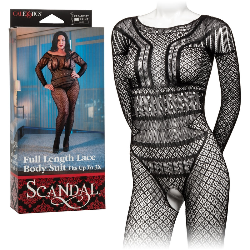 SE2711-85-3 Scandal Full Length Lace Body Suit Plus Size